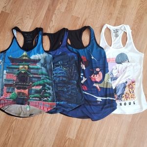 HT Miyuzaki Studio Ghibli and Anime Tank Tops